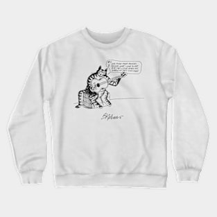 B Kliban Cat Guitar Crewneck Sweatshirt